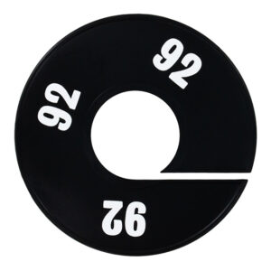 Maatring zwart wit maat 90