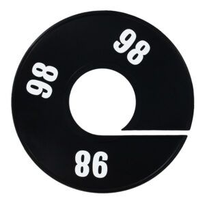 Maatring zwart wit maat 96