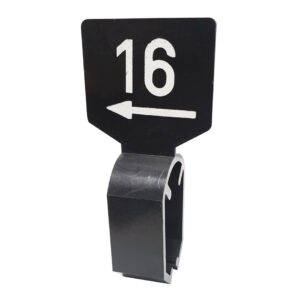 Maataanduider zwart wit 13 met pijl