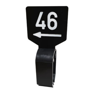 Maataanduider zwart wit 42 met pijl