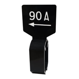 Maataanduider zwart wit 90A met pijl