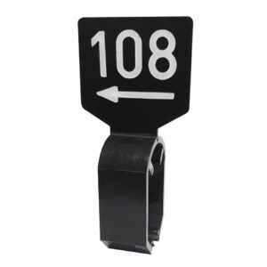 Maataanduider zwart wit 104 met pijl