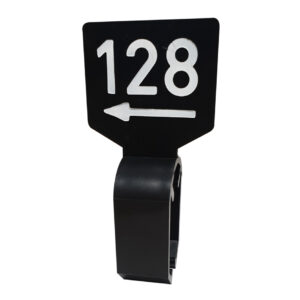 Maataanduider zwart wit 122 met pijl