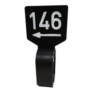 Maataanduider zwart wit 146 met pijl