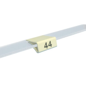 Glasplaat maataanduider 23 wit zwart