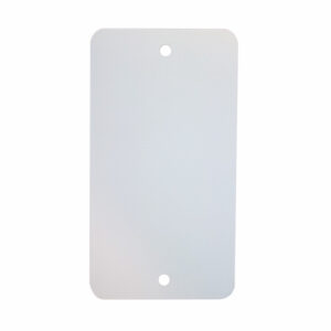 Label metaal 55x100mm blauw (1000x)