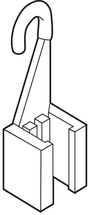 Ophanghaak bruin rechts S1