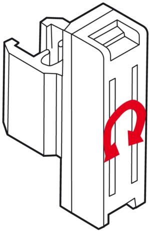 Raamhouder draaibaar met magneet transp.