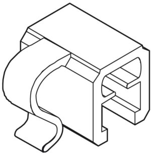 Ophanghaak bruin voor draadmand S1