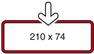 Prijskaartraam wit 210x74mm klik