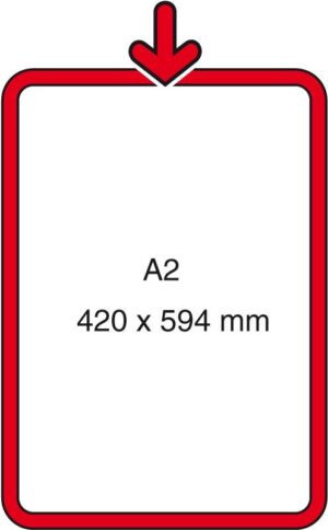 Prijskaartraam bruin A2 S2