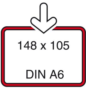 Prijskaartraam zwart A6 klik