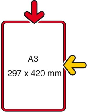 Prijskaartraam bruin A3 S1