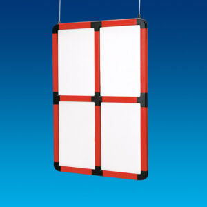 Hoekstuk wit 4 hoeken / 2 ogen 2st