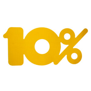 Kortingskarton fluor oranje 10% 400 gr/m