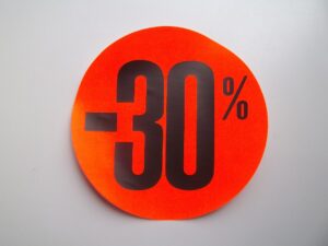 Raambiljet rood 10 procent 20cm