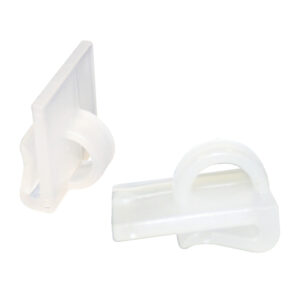 Plafondklem vierkant melkwit (100x)