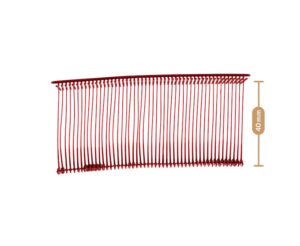 Ridderspoor 40mm S rood Dennison nylon