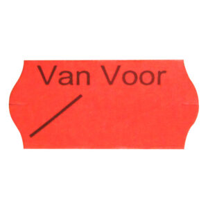 2612 gs fluor rood VAN/VOOR perm. 1500
