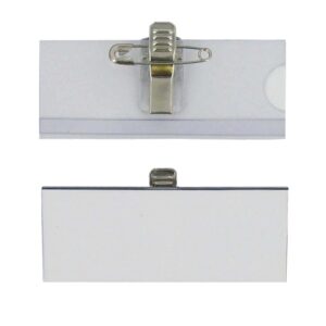 Badge speld/clip 76x32mm, 10 stuks