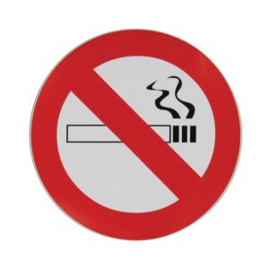 Sticker Verboden te roken 10cm