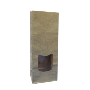 Blokbodemzak bruin kraft 95 + 65 x 295mm