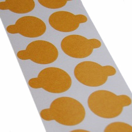 Etiket ø15mm dubbelzijdig sterk/zwak