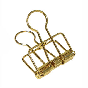 Foldback clip 19x28mm goudkleur (50x)