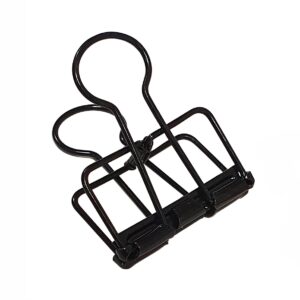 Foldback clip 19x28mm zwart (50x)