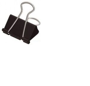 Foldback clip 15mm zwart (1x)