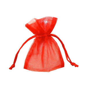 Organza zakje rood 7,5 x 10cm