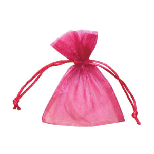 Organza zakje fuchsia 7,5 x 10cm