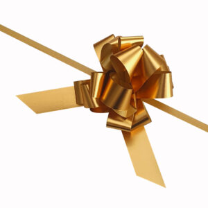 Trekstrik 19mm metallic mat goud (50x)