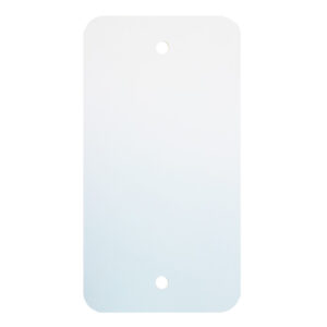 PVC label 120x65mm wit 2 gaten (1000x)