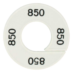 Maatring 850 wit zwart 9cm