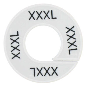 Maatring XXXL wit zwart 9cm