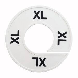 Maatring XL wit zwart 9cm