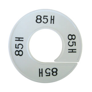 Maatring 85H wit zwart 9cm