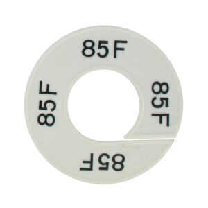 Maatring 85F wit zwart 9cm