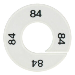 Maatring 85 wit zwart 9cm