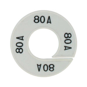 Maatring 80A wit zwart 9cm