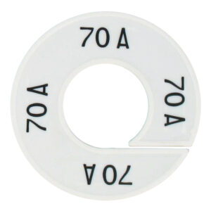 Maatring 70A wit zwart 9cm