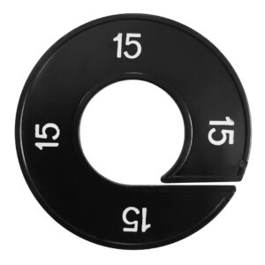 Maatring 15 zwart wit 9cm