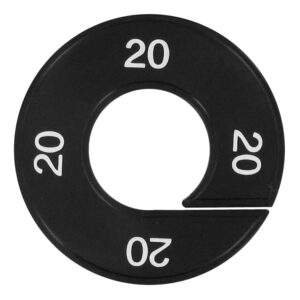 Maatring 20 zwart wit 9cm