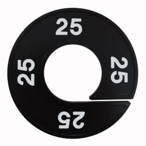 Maatring 25 zwart wit 9cm