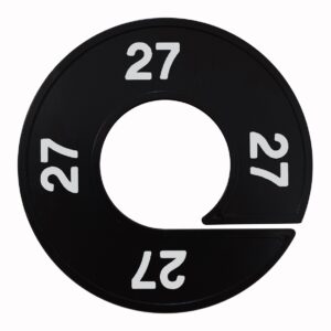 Maatring 27 zwart wit 9cm