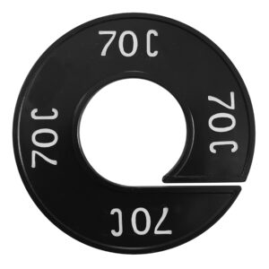 Maatring 36C zwart wit 9cm