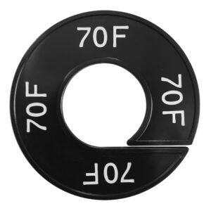 Maatring 36F zwart wit 9cm