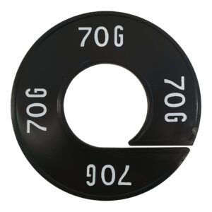 Maatring 36G zwart wit 9cm