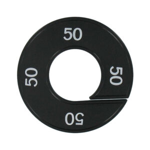 Maatring 50 zwart wit 9cm